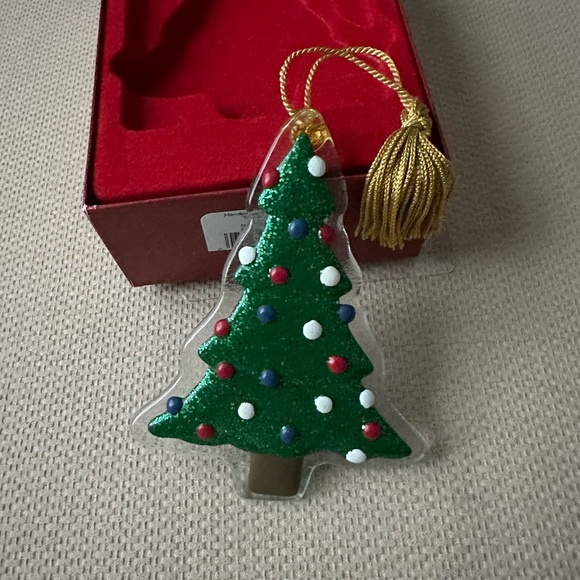 Gorham Tree Cookie Handpainted Crystal Ornament - Picture 1 of 6
